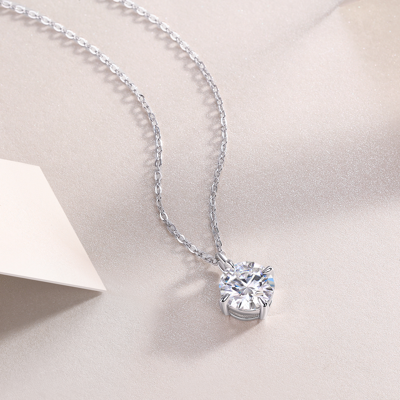 2-Carat Moissanite Pendant Necklace in S925 Silver - 4