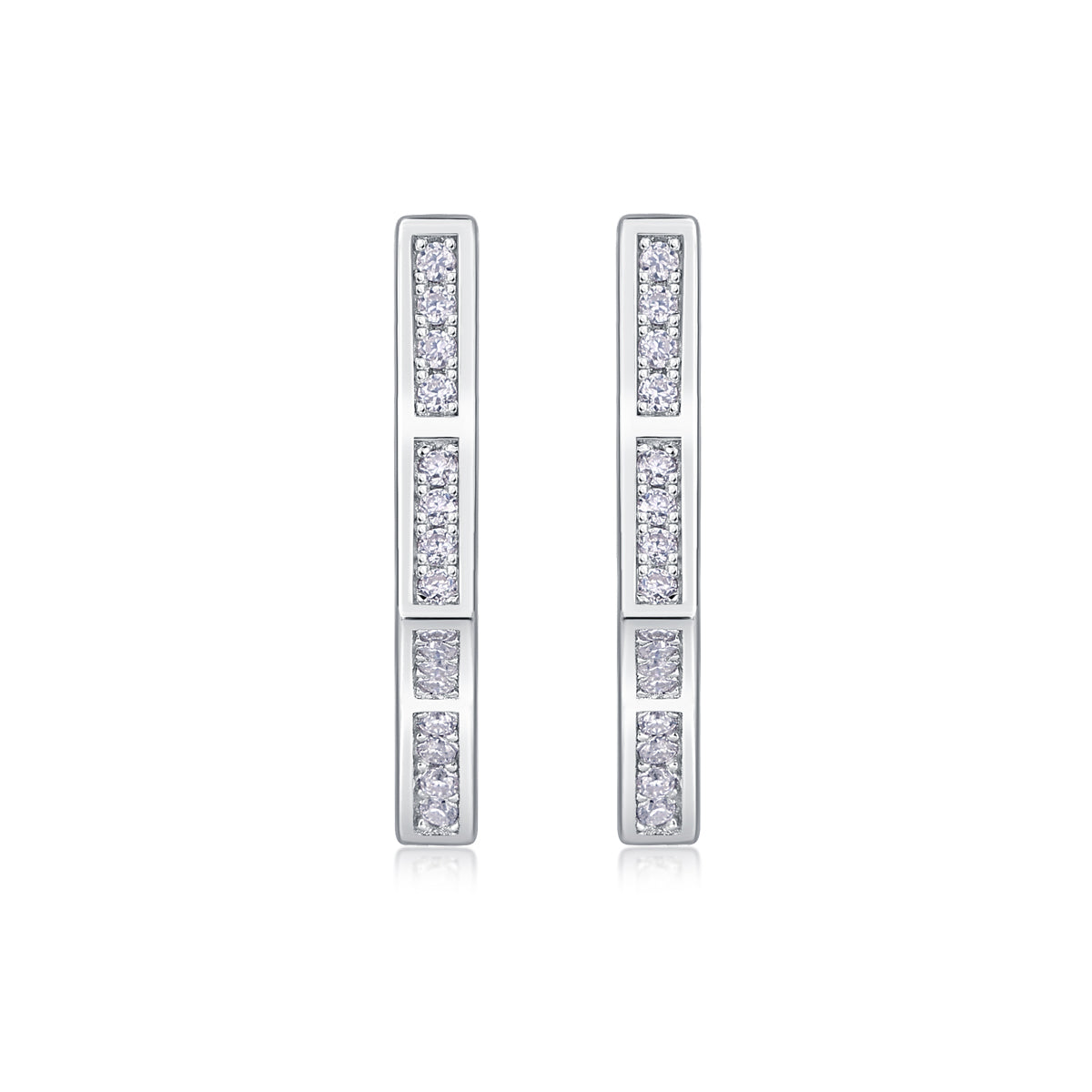 Galaxy Wandering Moissanite Silver Stud Earrings Luxury Fashion Jewelry
