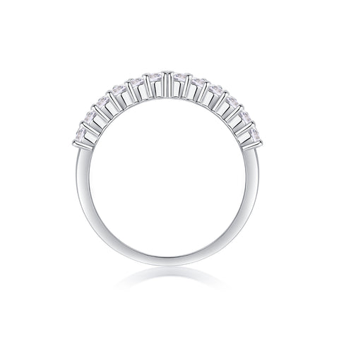 Luxury Moissanite Silver Crown Ring Elegant S925 Fine Jewelry