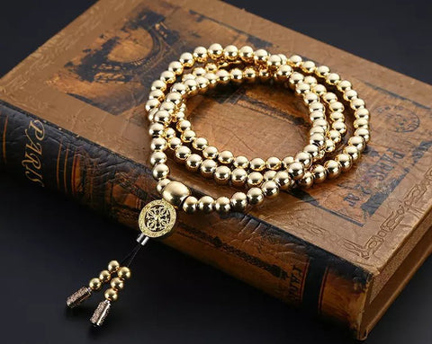 Modern Stainless Steel Thunderbolt Beads Necklace