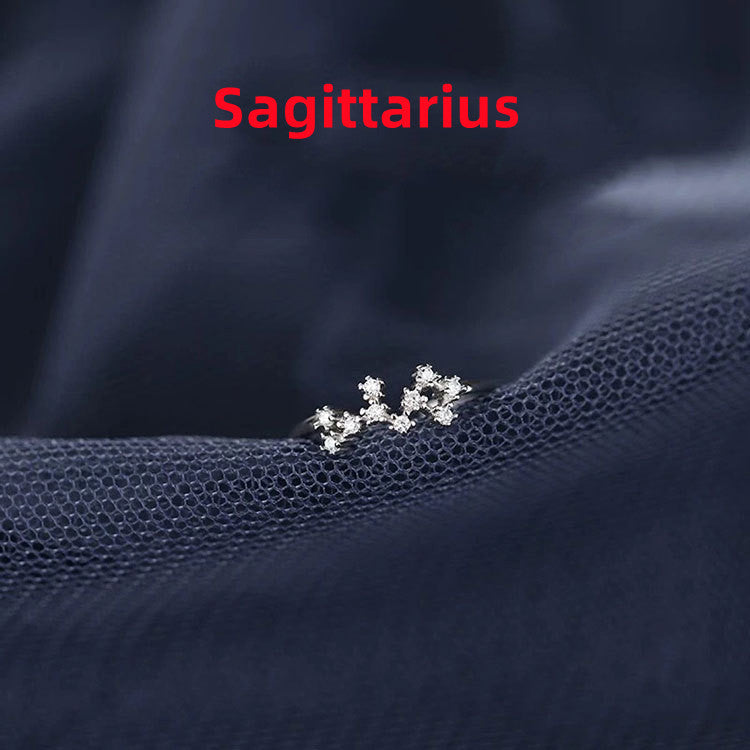 Minimalist Zodiac Sign Silver Ring for Everyday Wear - 10