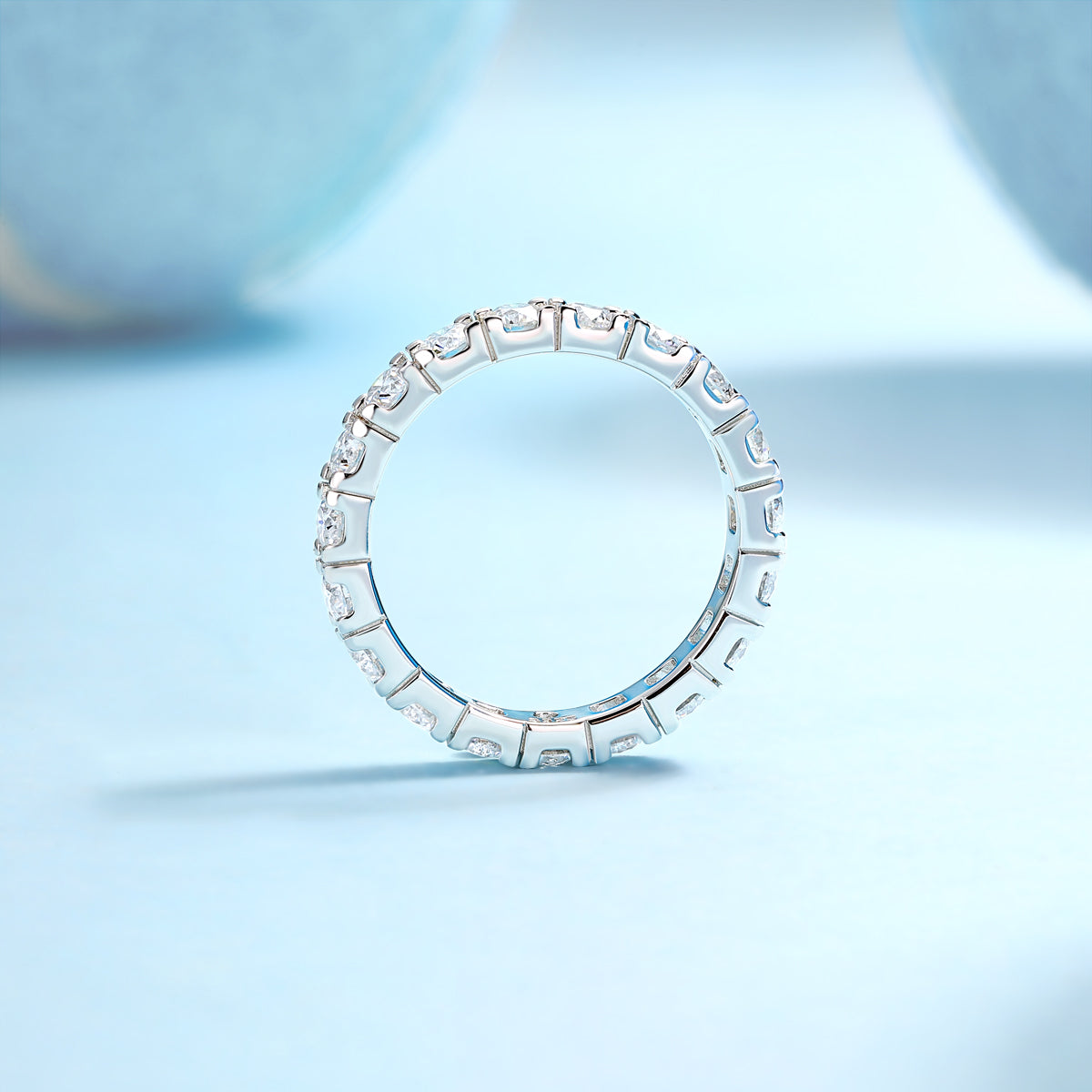 S925 Silver Starry Sky Moissanite Ring Luxury Fashion Jewelry