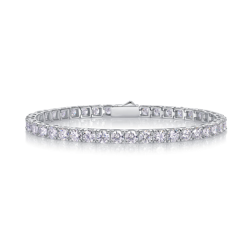 Luxury S925 Silver Moissanite Tennis Bracelet 16.5cm - 2