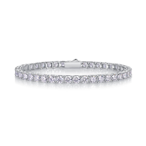 Luxury S925 Silver Moissanite Tennis Bracelet 16.5cm