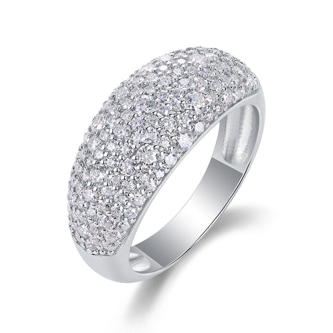 Moonlit Night Stars Moissanite Ring in S925 Silver