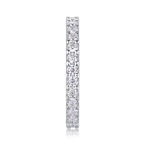 1Wish Moissanite Silver Ring Luxury Fashion Band