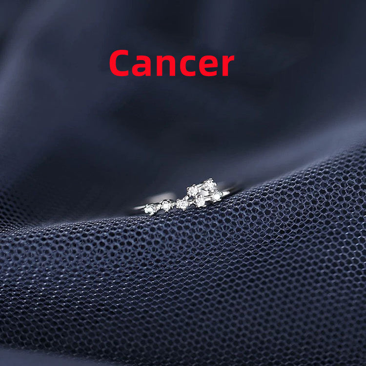 Minimalist Zodiac Sign Silver Ring for Everyday Wear