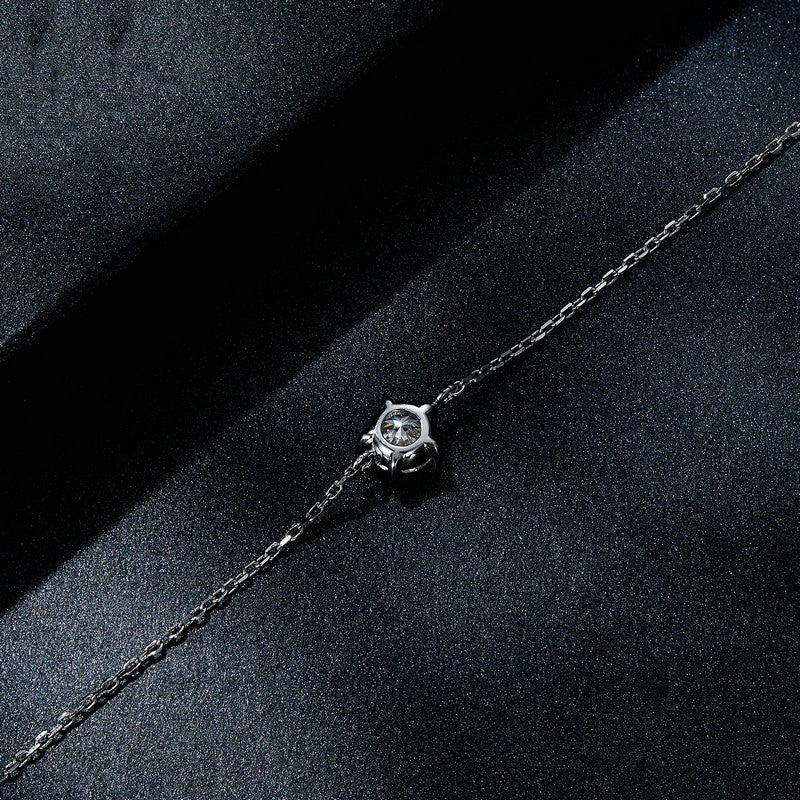 Sterling Silver Moissanite Bracelet for Women - 4