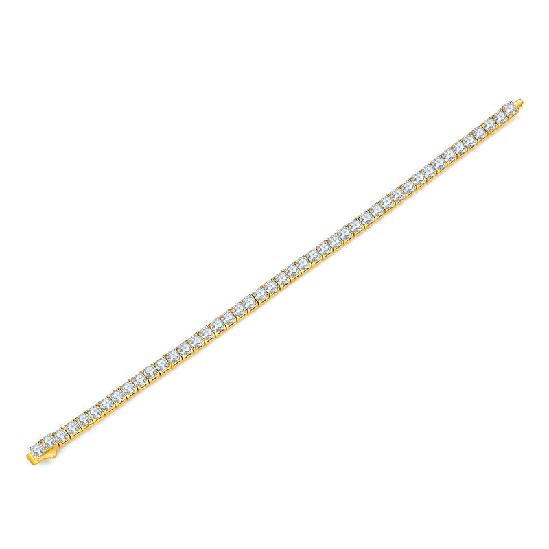 Luxury S925 Silver Moissanite Tennis Bracelet Elegant Sparkling Design