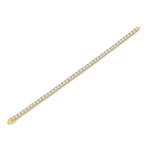Luxury S925 Silver Moissanite Tennis Bracelet Elegant Sparkling Design