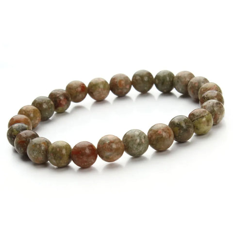 Blue Aventurine and Sandstone Beaded Bracelet for Women