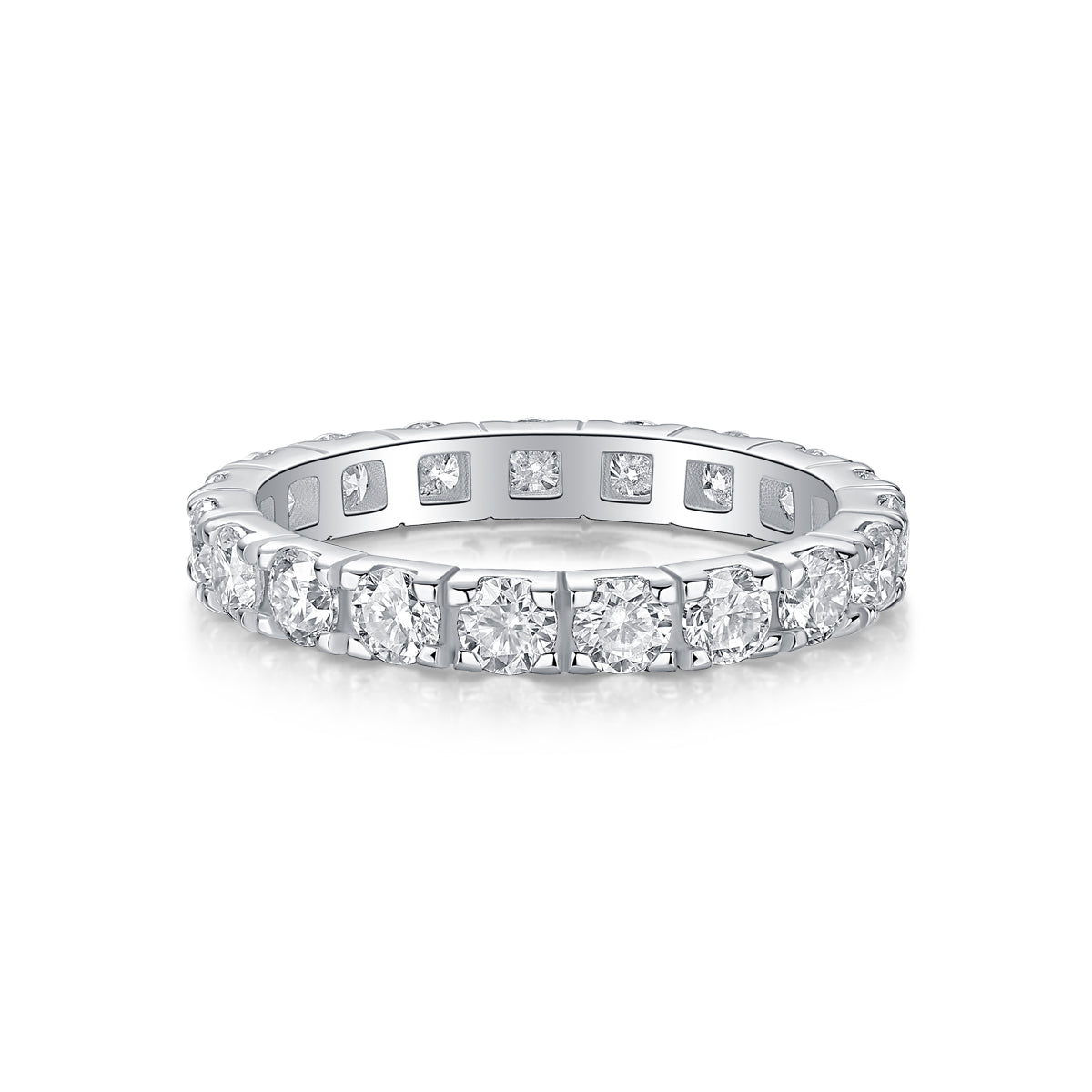 S925 Silver Starry Sky Moissanite Ring Luxury Fashion Jewelry