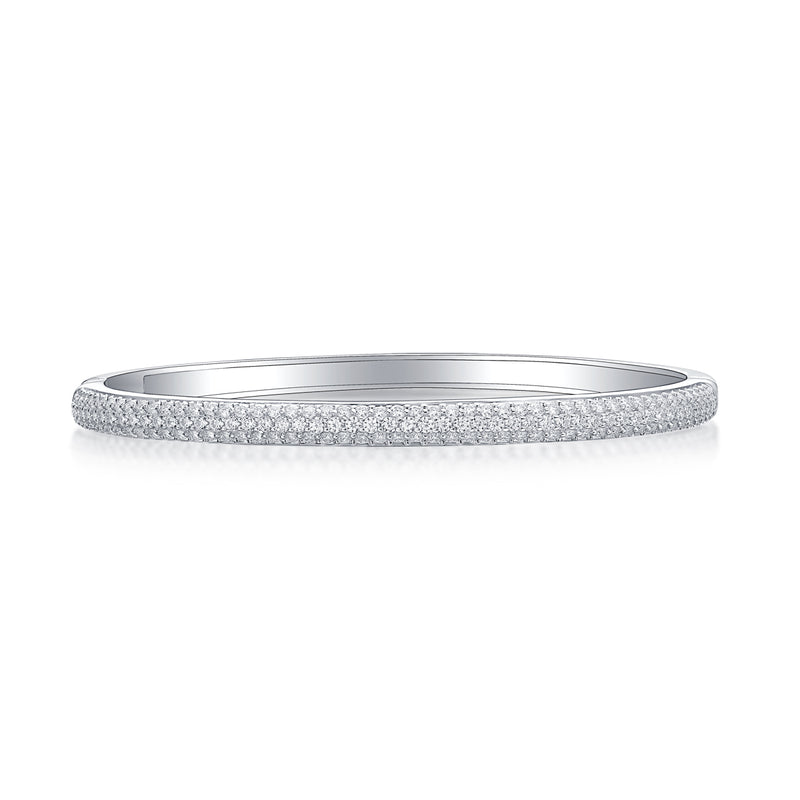 1Monologue S925 Silver Moissanite Bracelet Elegant Minimalist Fine Jewelry - 2
