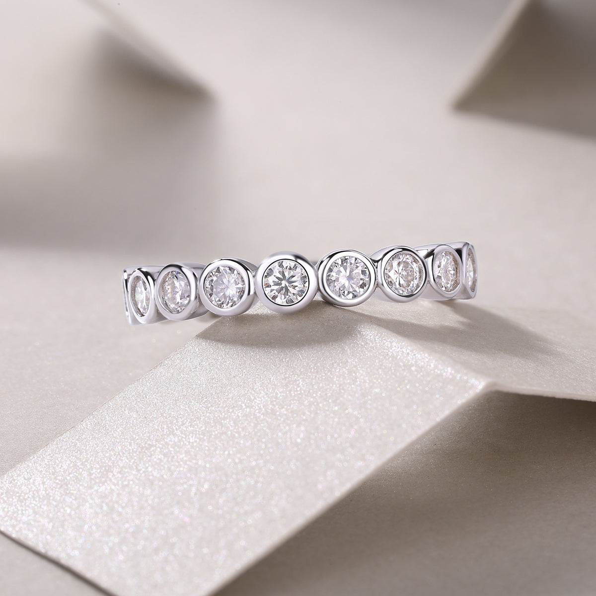 Luxury Moissanite S925 Silver Ring for Bridal Fashion