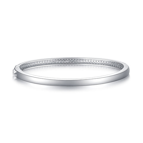 1Monologue S925 Silver Moissanite Bracelet Elegant Minimalist Fine Jewelry