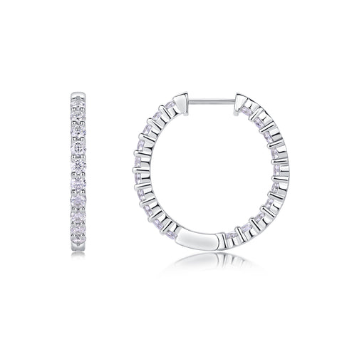 Luxury Moissanite Stud Earrings in S925 Silver Elegant Fashion Jewelry