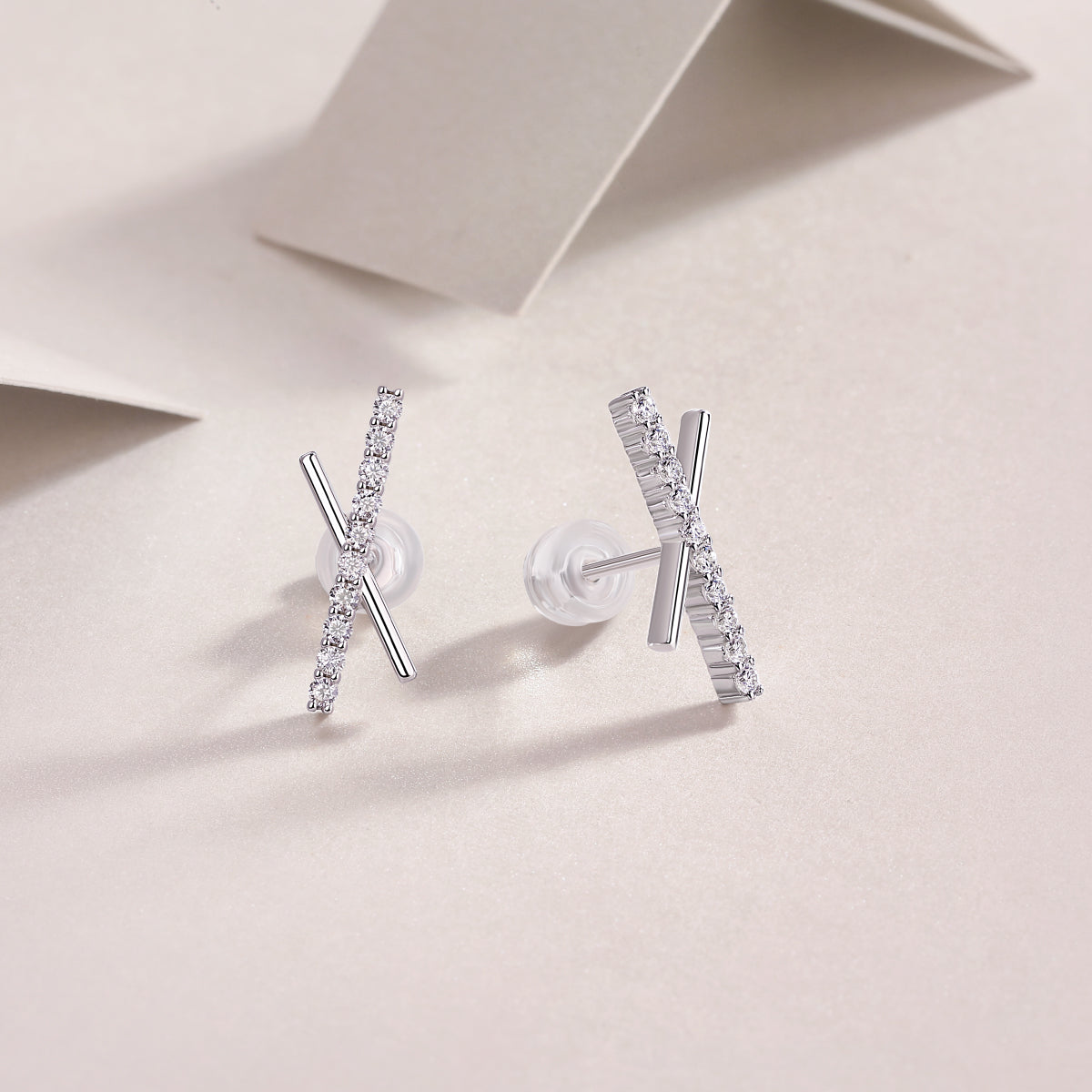S925 Silver Moissanite Meteor Stud Earrings Luxury Fashion Jewelry