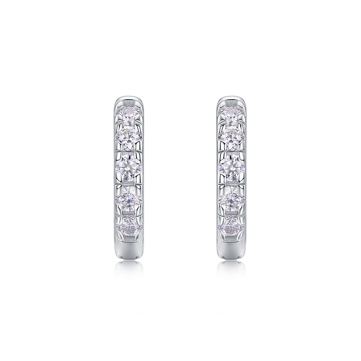 1Summer Iced Tea S925 Sterling Silver Moissanite Stud Earrings