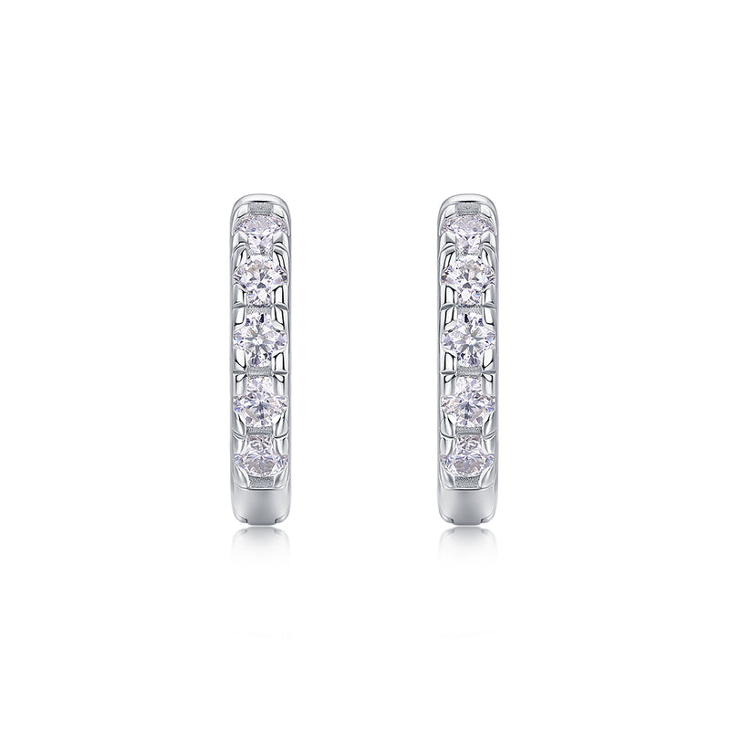 1Summer Iced Tea S925 Sterling Silver Moissanite Stud Earrings - 2