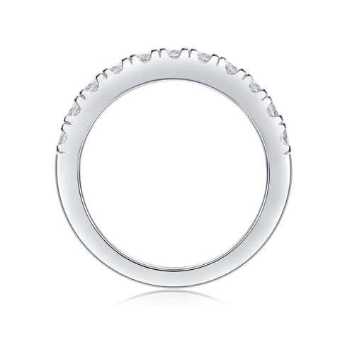 S925 Silver Moissanite Ring Luxury Parallel World Design