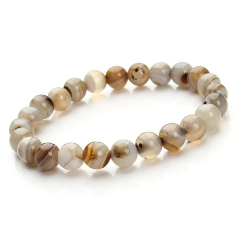 Blue Aventurine and Sandstone Beaded Bracelet for Women
