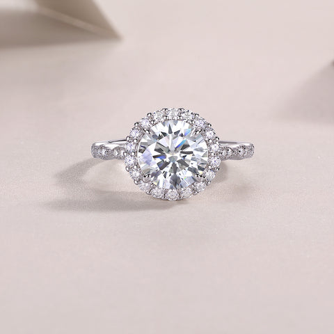 1Starlight Shining 3-Carat Moissanite S925 Sterling Silver Ring Set