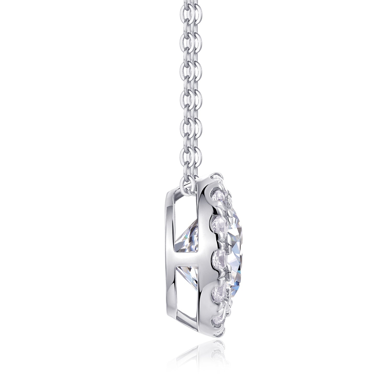 Legend Of The Starry Night 2-Carat Moissanite Pendant Necklace in S925 Silver