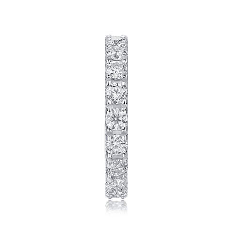S925 Silver Starry Sky Moissanite Eternity Ring Elegant Fashion Jewelry