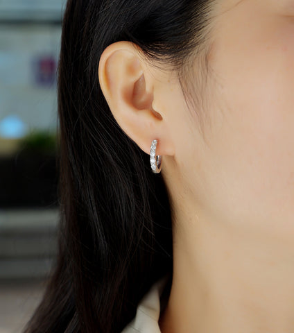 1Summer Iced Tea S925 Sterling Silver Moissanite Stud Earrings