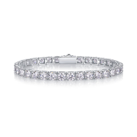Luxury S925 Silver Moissanite Tennis Bracelet 16.5cm