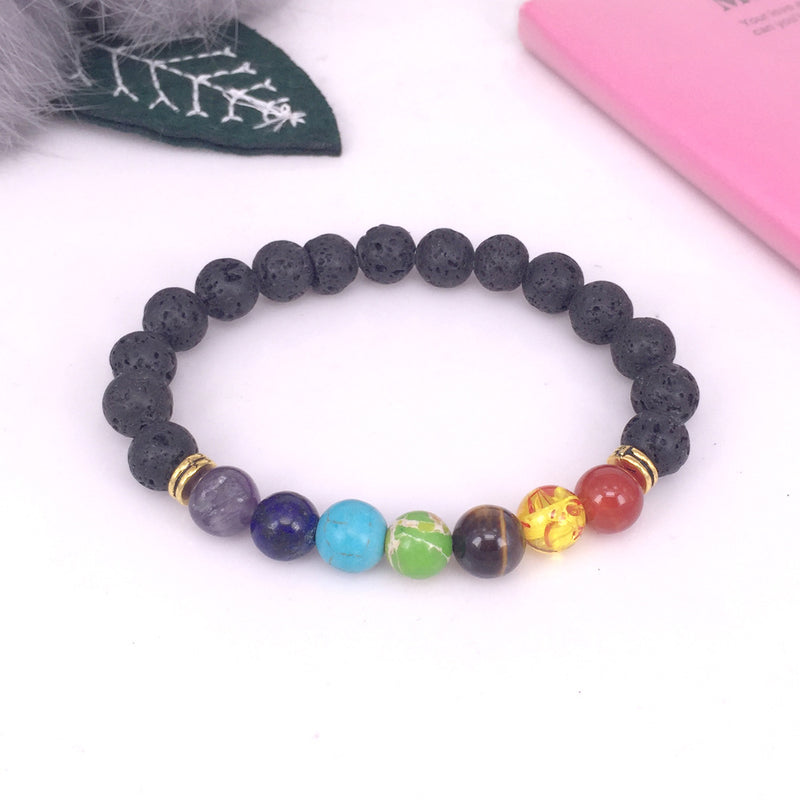 Black Onyx Beaded Bracelet for Women - 8