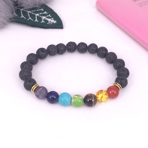 Black Onyx Beaded Bracelet for Women
