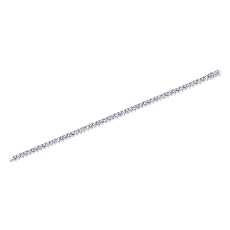 S925 Silver Moissanite Tennis Bracelet Modern Elegant Sparkle - 1