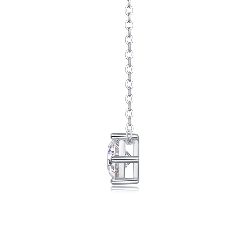 1True Heart Moissanite Pendant Necklace in S925 Sterling Silver Modern & Elegant - 1
