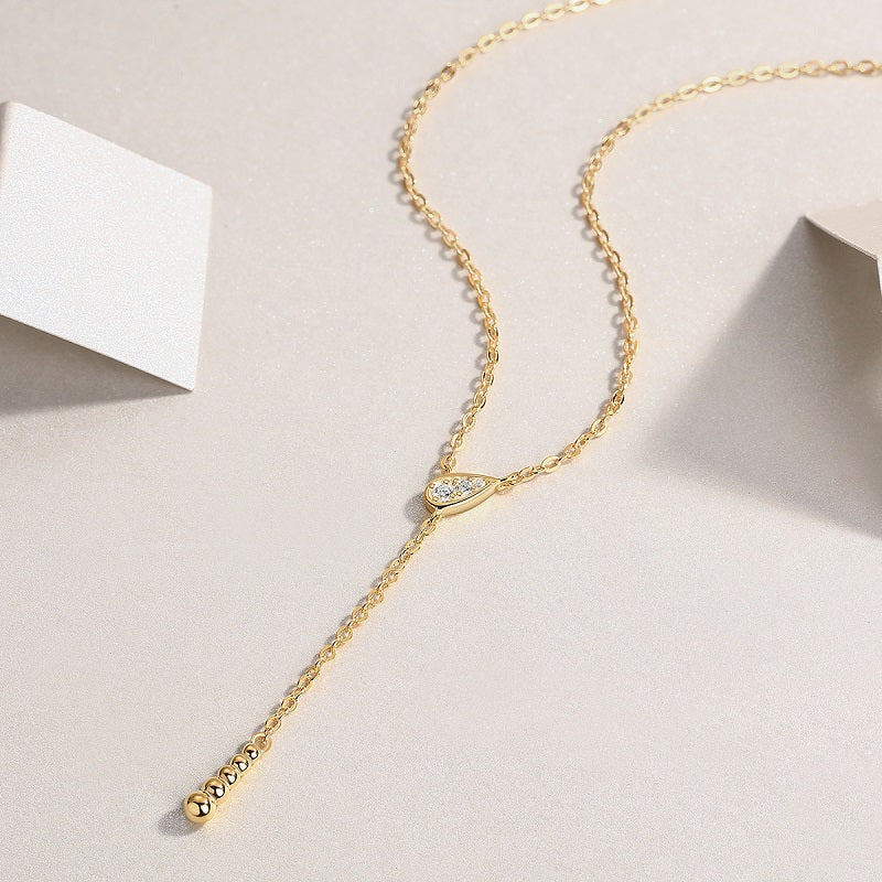 1Star Convergence S925 Sterling Silver Necklace with Moissanite Pendant and Gold Plating