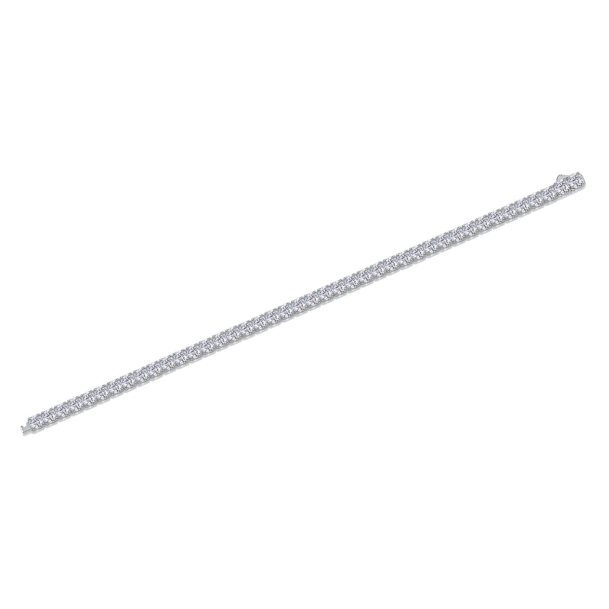 Luxury S925 Silver Moissanite Tennis Bracelet 16.5cm