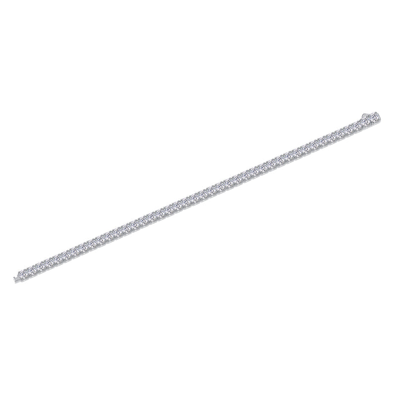 Luxury S925 Silver Moissanite Tennis Bracelet 16.5cm - 1