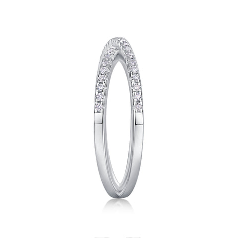 S925 Silver Double Band Moissanite Ring Elegant Luxury Fashion Jewelry