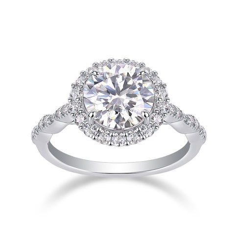 1Starlight Shining 3-Carat Moissanite S925 Sterling Silver Ring Set