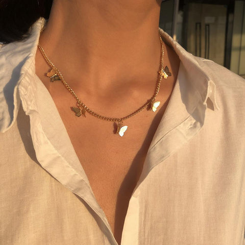 Minimalist Butterfly Pendant Necklace for Everyday Wear