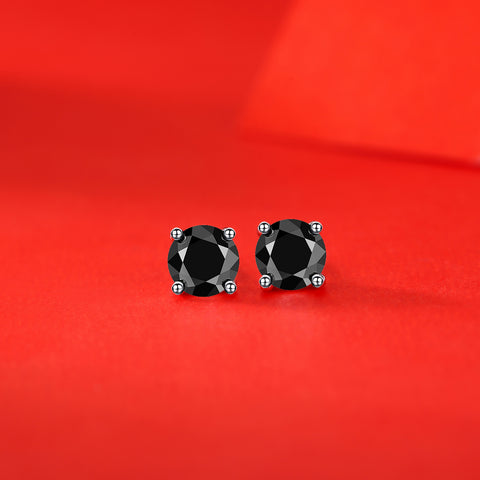 1Pure Love Luxury Moissanite Stud Earrings in S925 Silver