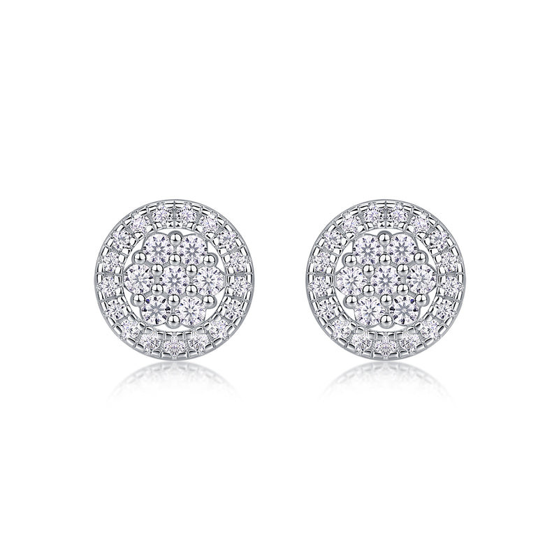 1Cosmic Conjecture S925 Sterling Silver Moissanite Stud Earrings - 4