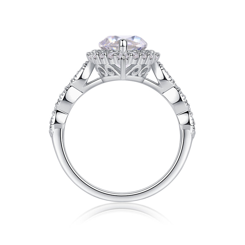 1Starlight Craze Marquise Moissanite Sterling Silver Ring Fashion Jewelry - 1