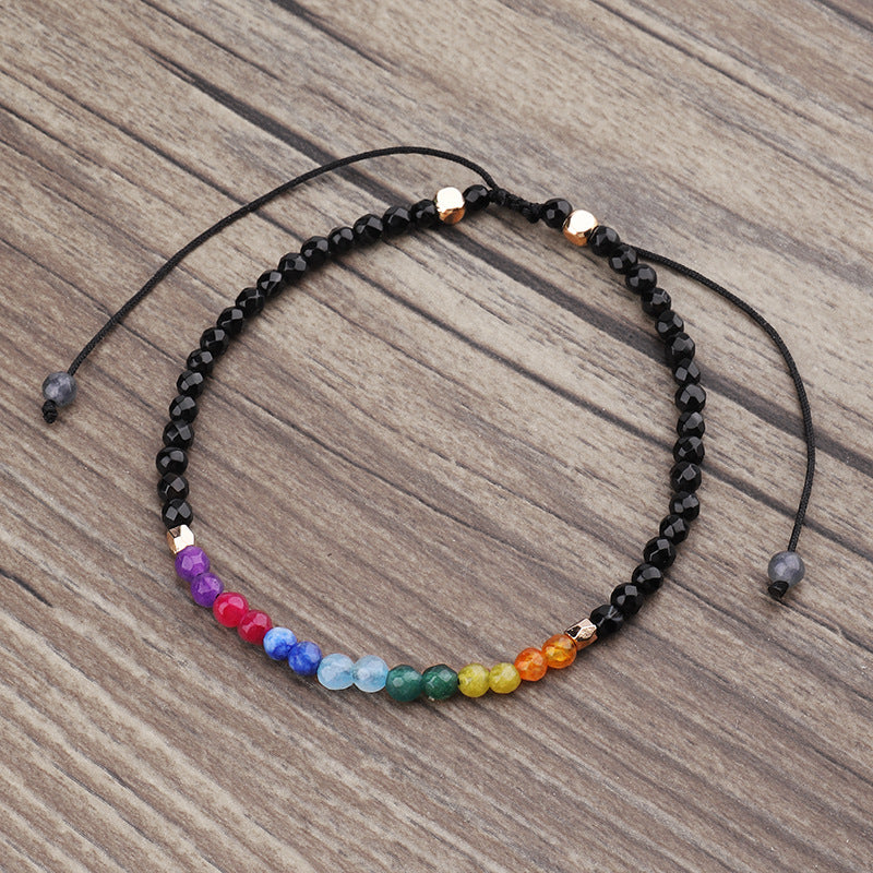 12 Constellations Chakra Stones Alloy Bracelet - 10