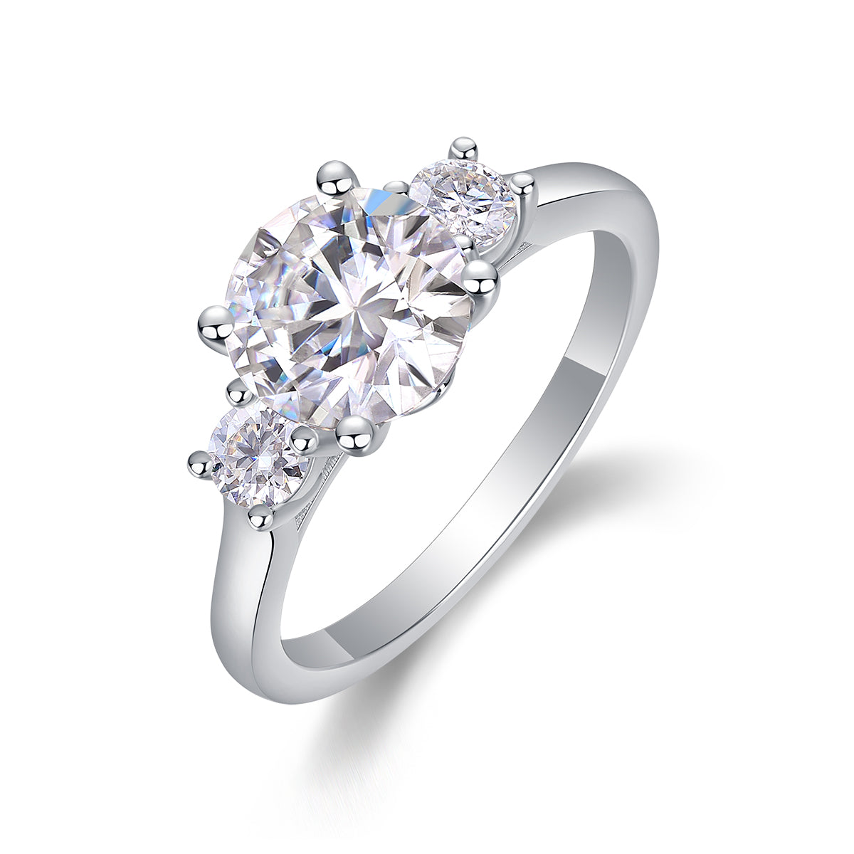 1 Carat Moissanite Silver Ring Luxury Fashion Statement