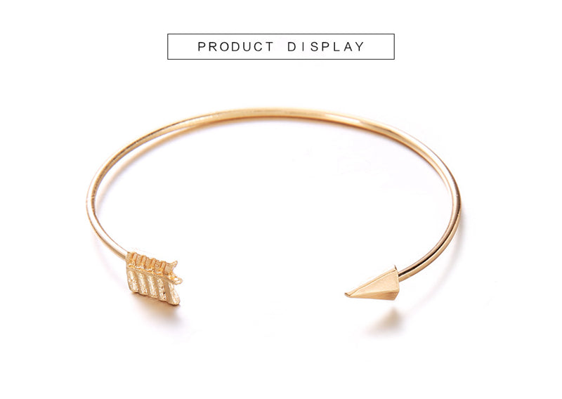 Womens Arrow Knot Cuff Bracelet in Alloy