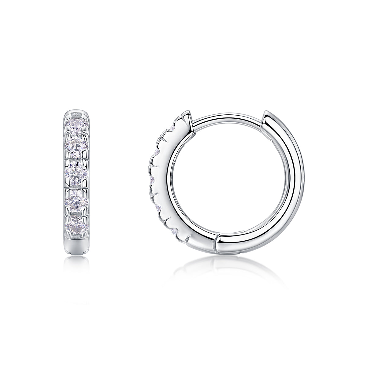 1Summer Iced Tea S925 Sterling Silver Moissanite Stud Earrings