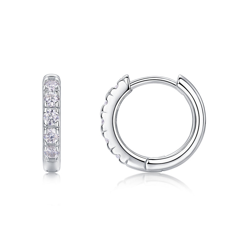 1Summer Iced Tea S925 Sterling Silver Moissanite Stud Earrings - 1