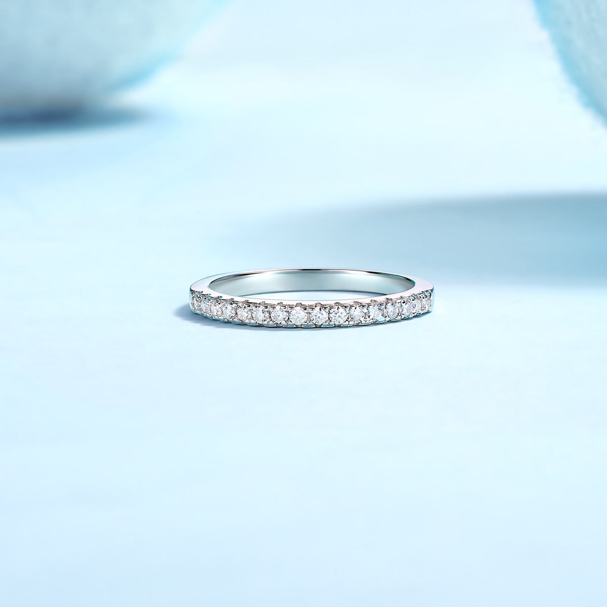 S925 Silver Moissanite Ring Luxury Parallel World Design