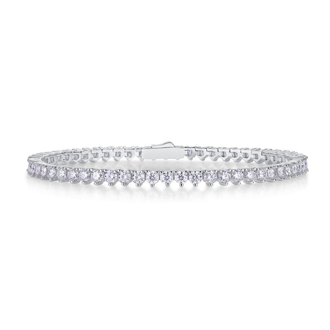 S925 Silver Moissanite Tennis Bracelet Luxury Fashion Sparkle